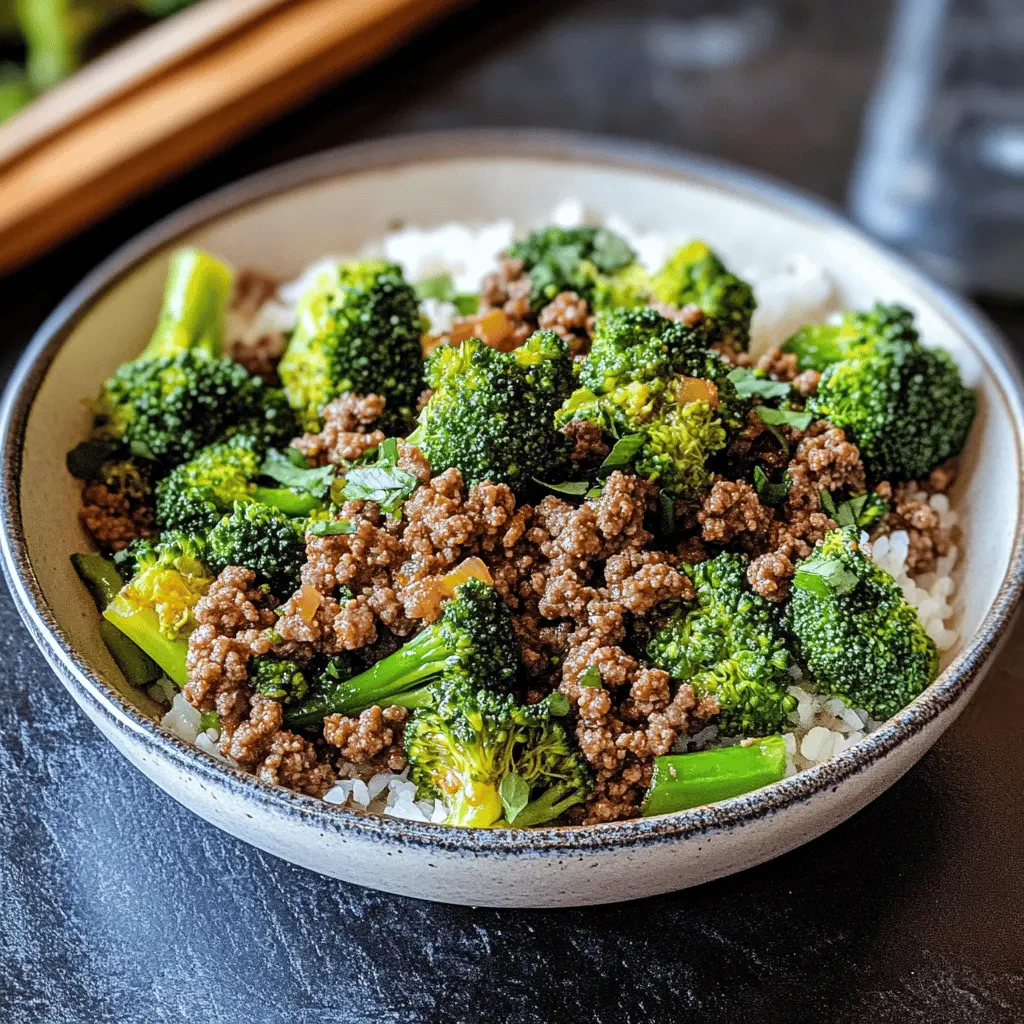 Looking for a quick and tasty dinner idea? Try this Ground Beef and Broccoli recipe packed with flavor and nutrients! Perfectly seasoned beef pairs beautifully with fresh broccoli for a simple yet satisfying dish that everyone will love. Save this pin for your next weeknight meal or family gathering!