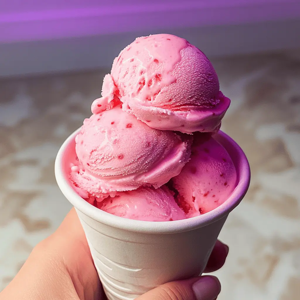 Enjoy the sweet taste of summer with this Homemade Strawberry Ice Cream recipe! Made with fresh strawberries, cream, and just a hint of vanilla, it's a delightful treat that everyone will love. Perfect for sunny days, picnics, or simply satisfying your sweet tooth. Save this recipe to whip up a refreshing scoop anytime you desire!