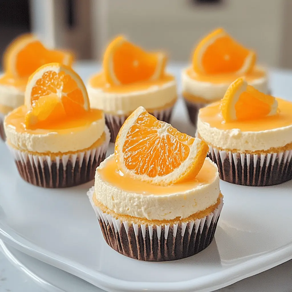 These Orange Creamsicle Mini Cheesecakes bring a burst of citrus bliss to your dessert table! With a creamy orange flavor and a buttery graham cracker crust, each bite feels like a sweet summer day. Perfect for parties or a special treat at home! Don’t forget to save this recipe for your next gathering—you'll definitely want to make these again!