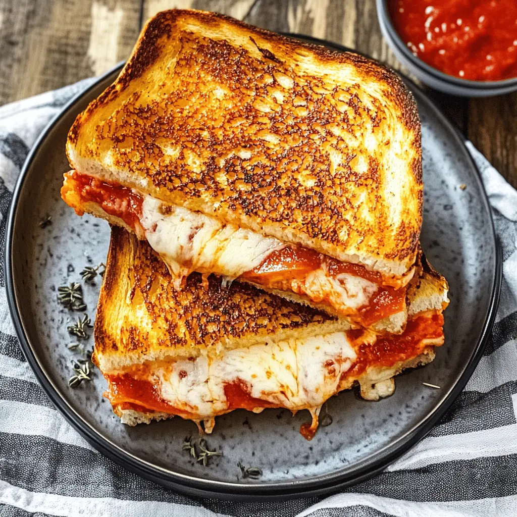Get ready for a delicious twist on two classics with this Pizza Grilled Cheese! Featuring gooey mozzarella, zesty marinara, and your favorite pizza toppings all melted between crispy, buttery bread, this recipe is perfect for a quick lunch or an easy dinner. Save this mouthwatering combo for your next meal and treat yourself to a cheesy delight! 🍕🧀