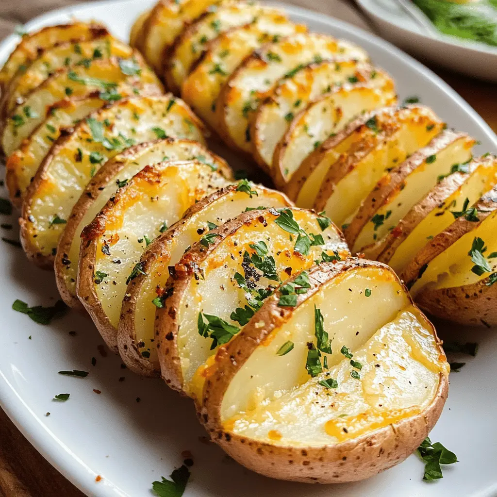 These crispy sliced baked potatoes are the perfect side dish for any meal! With their golden edges and soft centers, they bring comfort and flavor with every bite. Top them with your favorite seasonings or cheesy goodness for an extra treat. Save this easy recipe for your next family dinner or gathering!