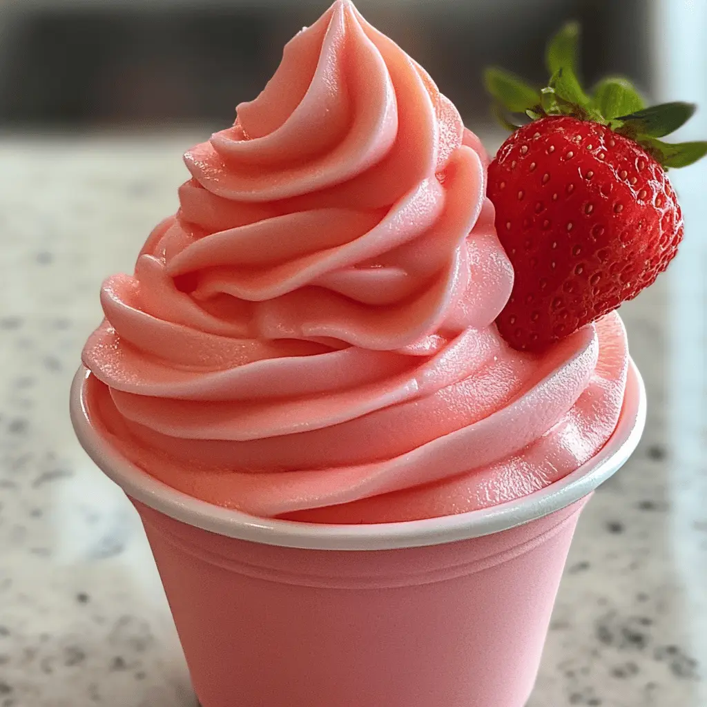 Treat yourself to a refreshing Strawberry Dole Whip that captures the taste of summer in every bite! This easy-to-make, creamy dessert is perfect for cooling down on a hot day. Made with ripe strawberries and coconut milk, it’s vegan-friendly and bursting with flavor. Save this recipe for your next family gathering or backyard BBQ!