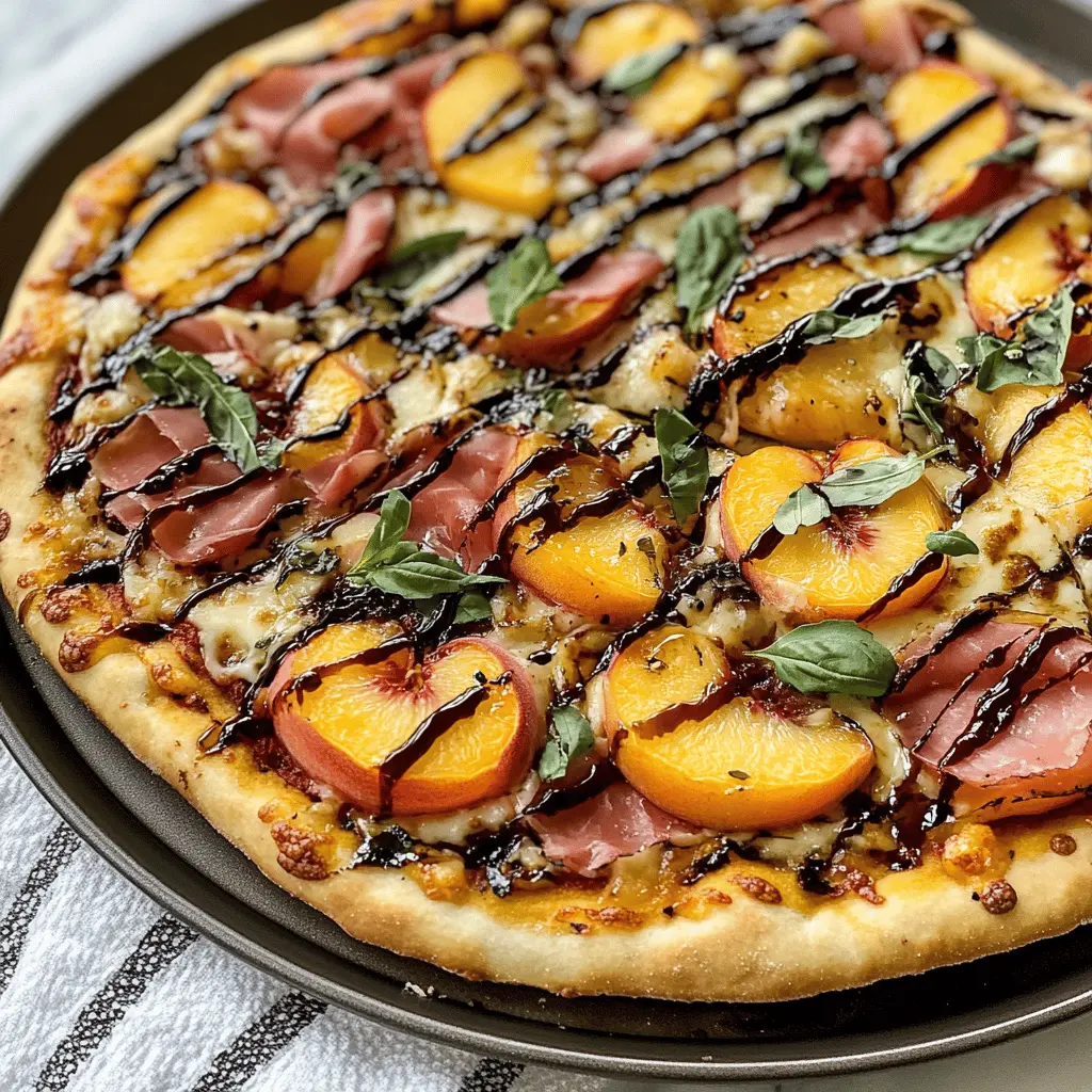 Treat yourself to a delicious Summer Peach and Prosciutto Pizza topped with a tangy balsamic glaze! This unique recipe combines sweet, juicy peaches with savory prosciutto for a perfect flavor balance. Ideal for summer gatherings or a cozy night in, don’t forget to save this pin for your next pizza night! Enjoy the taste of summer in every slice!