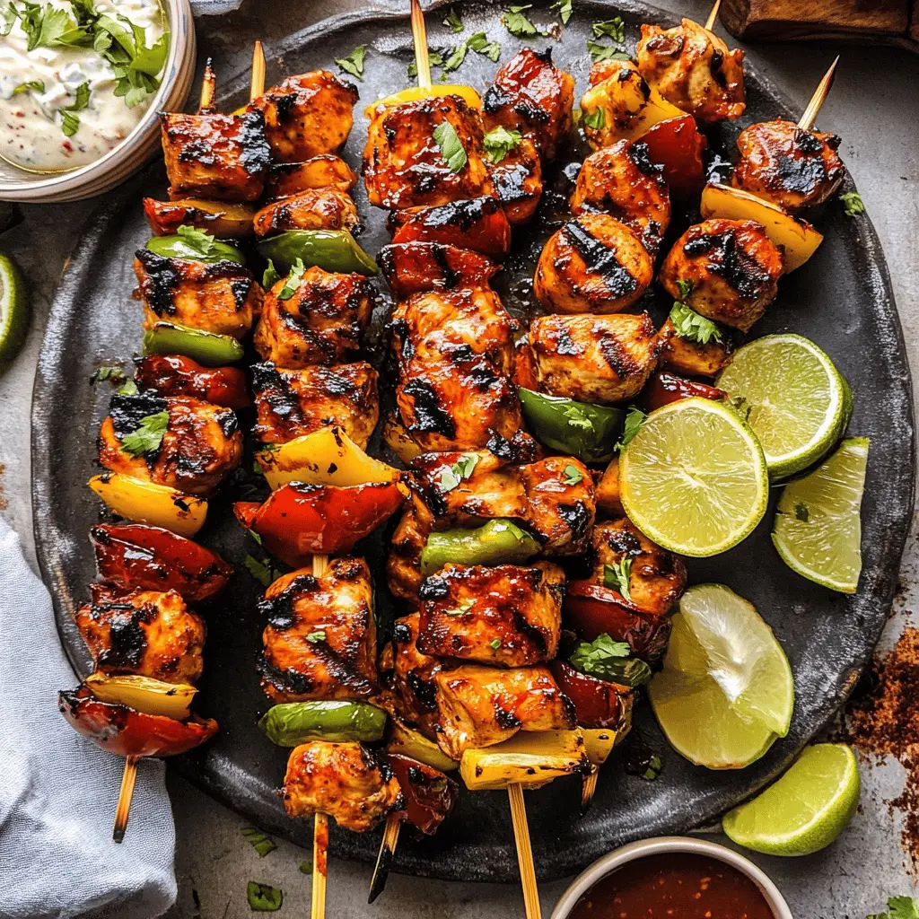 Looking for a way to elevate your grilling game? Try these mouthwatering BBQ chicken skewers! With juicy chicken pieces marinated in a tangy, flavorful sauce and grilled to perfection, these skewers are perfect for summer parties or family dinners. Save this recipe for a delicious, easy meal that everyone will love!