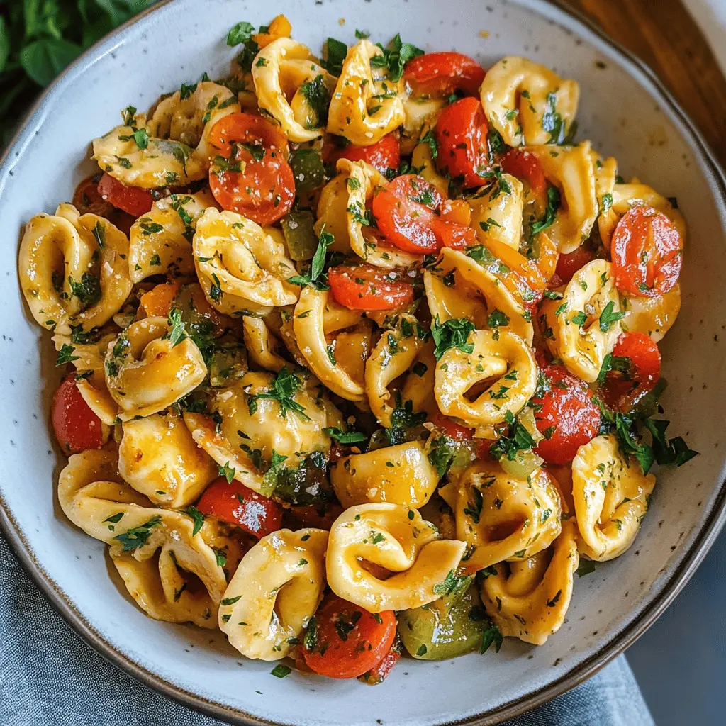 Enjoy a delightful dish of tortellini with sautéed vegetables that's packed with flavor! This easy recipe features tender tortellini tossed with colorful vegetables like bell peppers, zucchini, and spinach, all sautéed to perfection. Perfect for a quick dinner or meal prep, save this recipe to bring a burst of freshness to your table tonight!