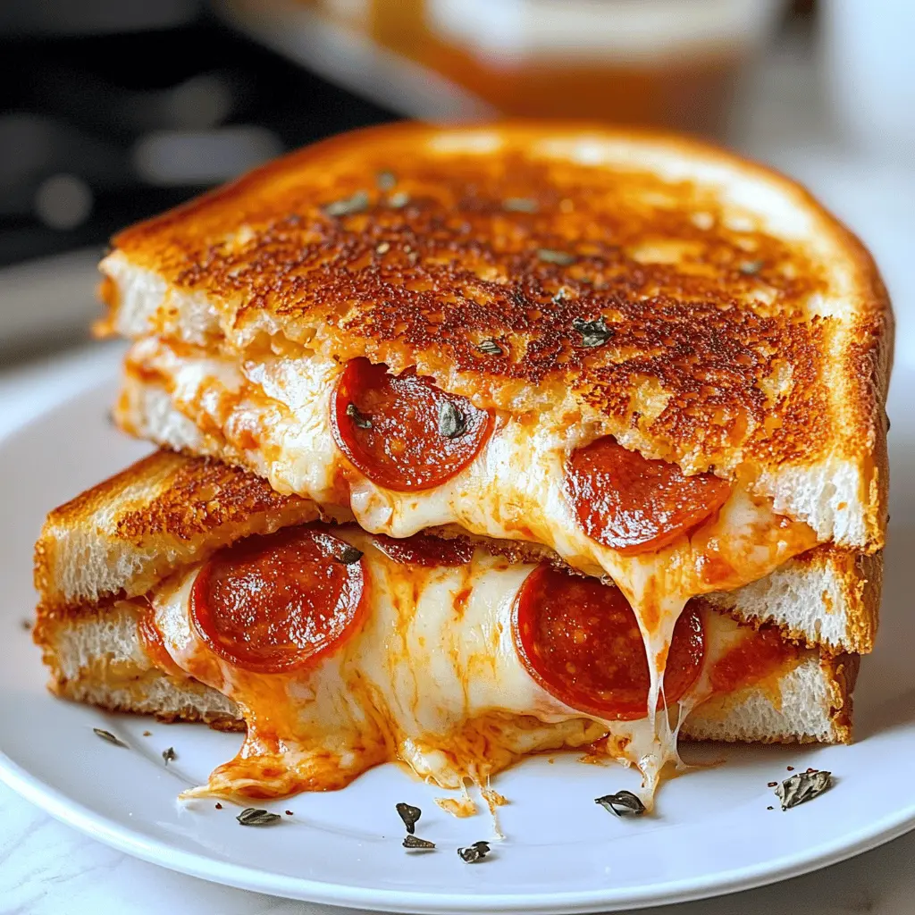 Get ready to enjoy a fun twist on classic comfort food with Ultra Cheesy Pepperoni Pizza Grilled Cheese! This delectable sandwich combines gooey cheese, savory pepperoni, and the flavors of pizza all in one. Perfect for a cozy night in or a game day snack, it's a recipe you'll want to save for your next meal prep. Don't miss out on this cheesy delight!