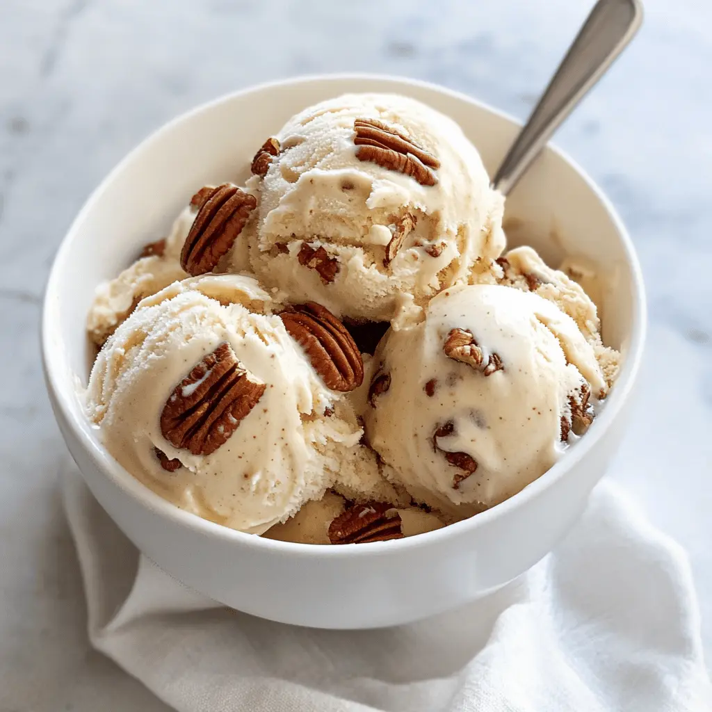 Easy Homemade Butter Pecan Ice Cream Recipe