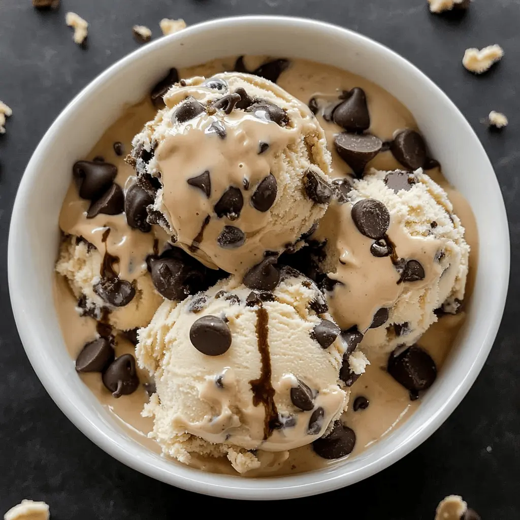Easy Homemade Chocolate Chip Cookie Dough Ice Cream