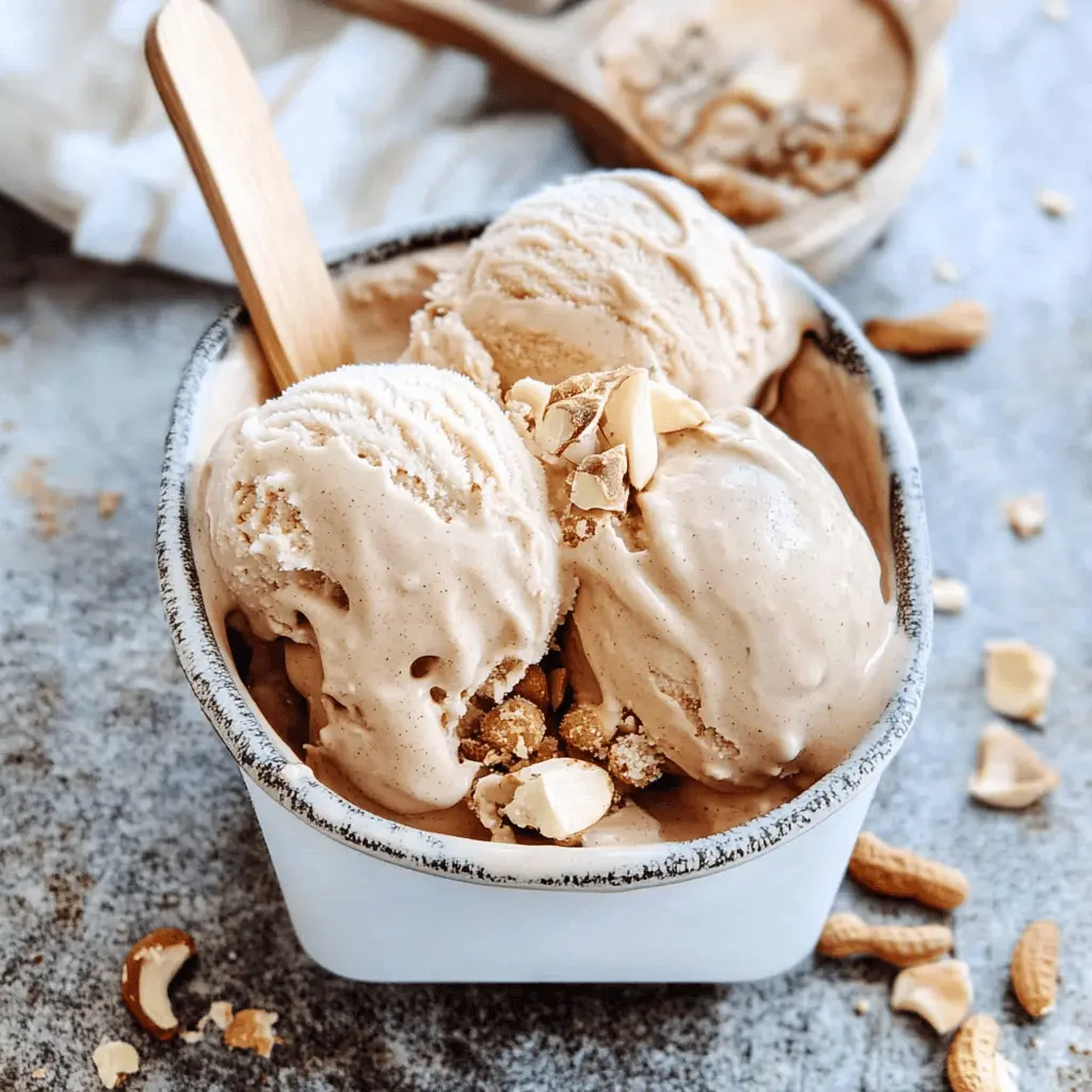 Easy No Churn Peanut Butter Ice Cream Recipe