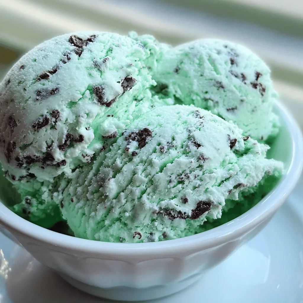 Easy Homemade Mint Chocolate Chip Ice Cream Recipe
