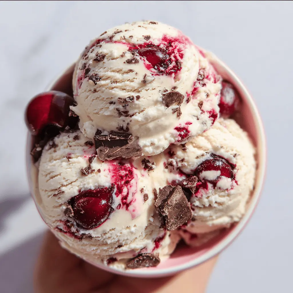 Easy Homemade Cherry Garcia Ice Cream Recipe