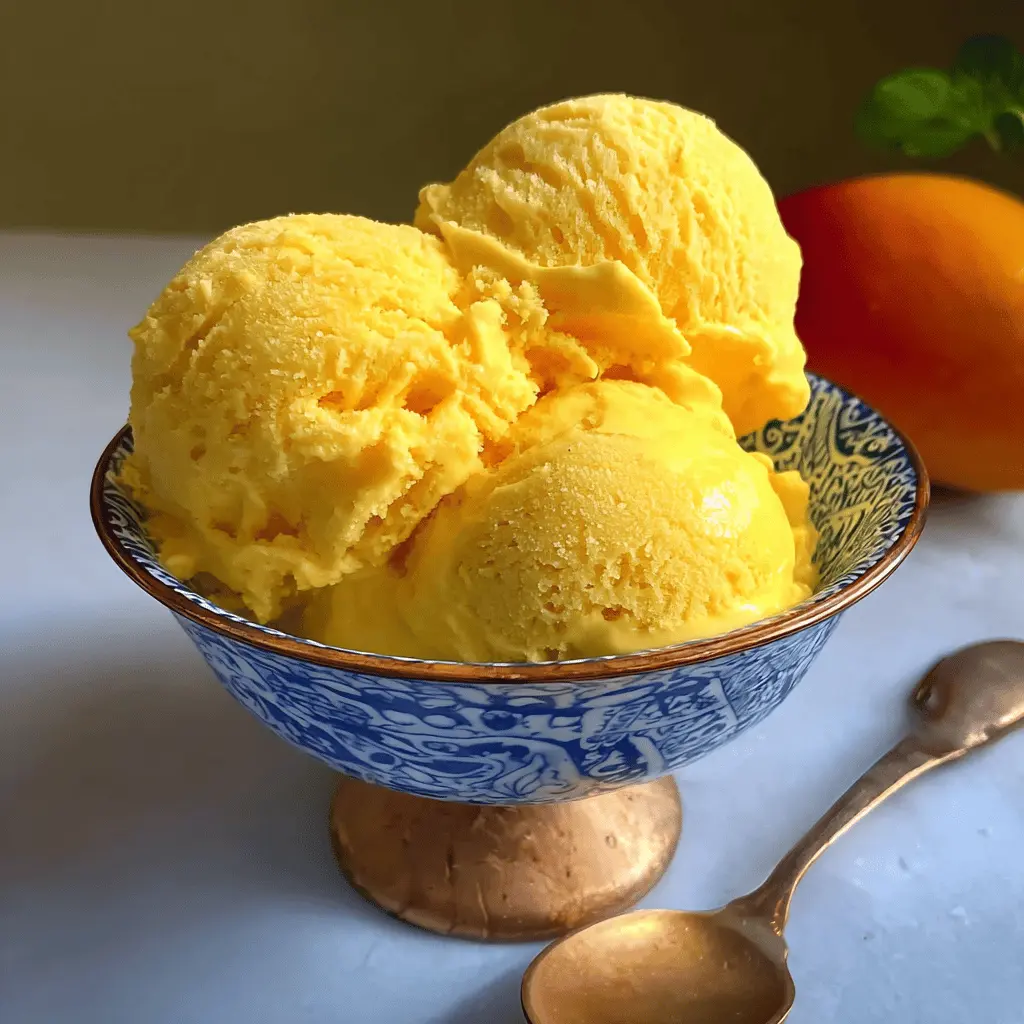 Easy Homemade Mango Gelato Recipe