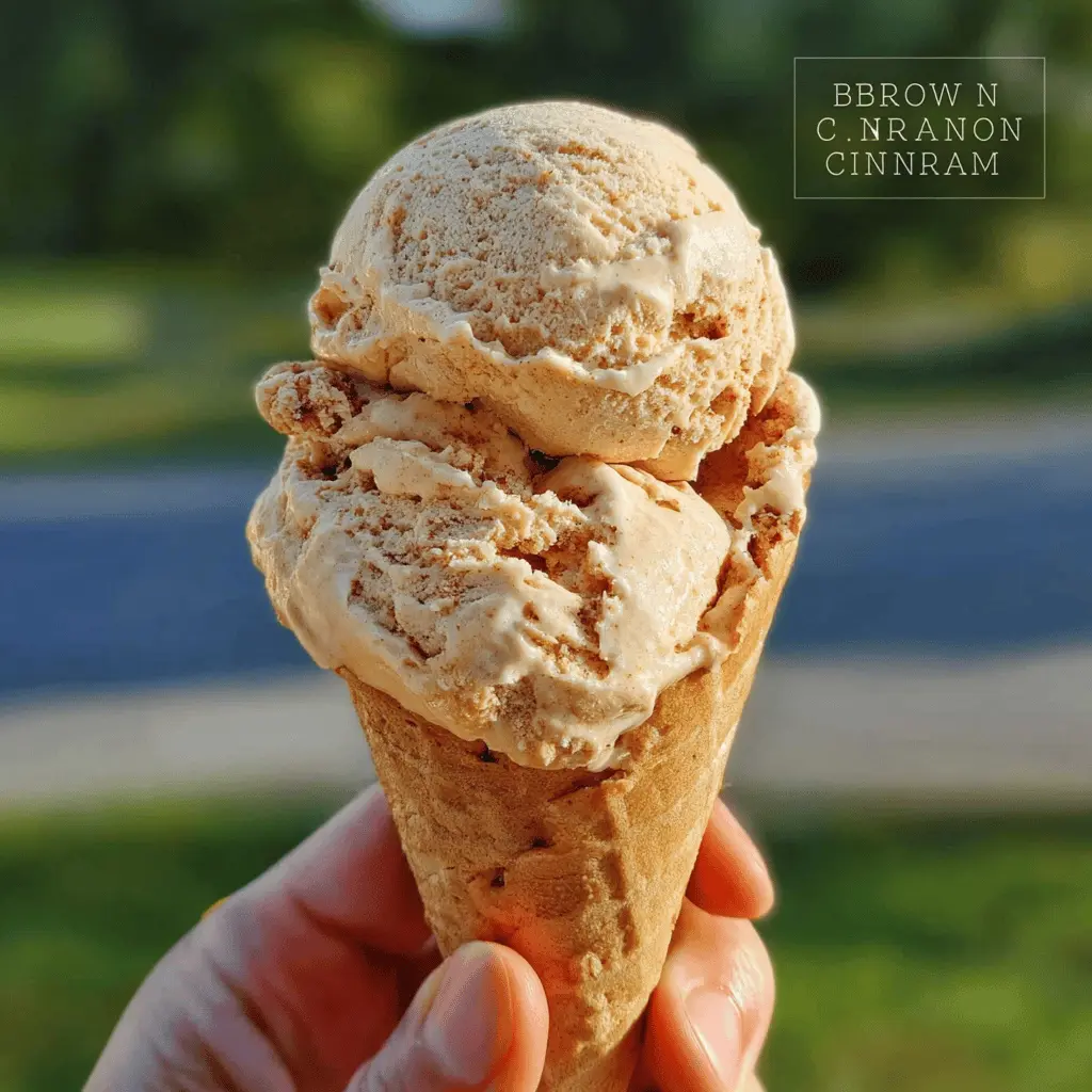 Easy Brown Sugar Cinnamon Ice Cream Recipe