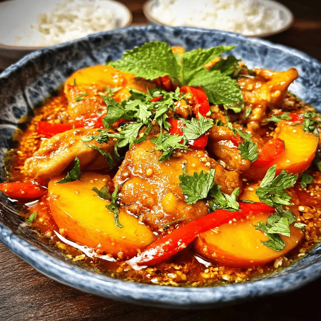 Easy Thai Peach Chicken Recipe