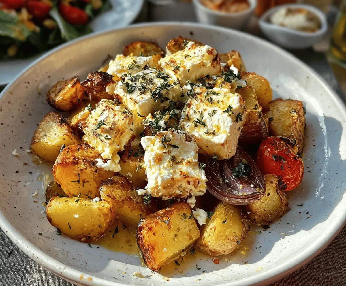 Easy Baked Feta Potatoes Recipe