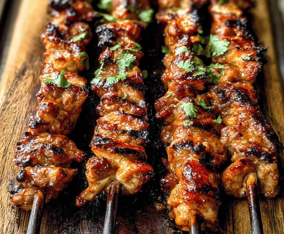 Easy Grilled Thai Chicken Skewers Recipe