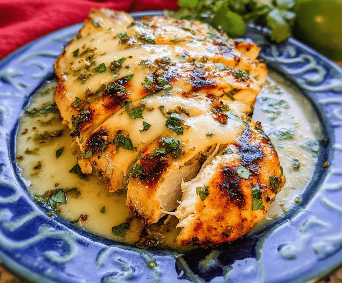 Easy Grilled Salsa Verde Chicken with Pepper Jack