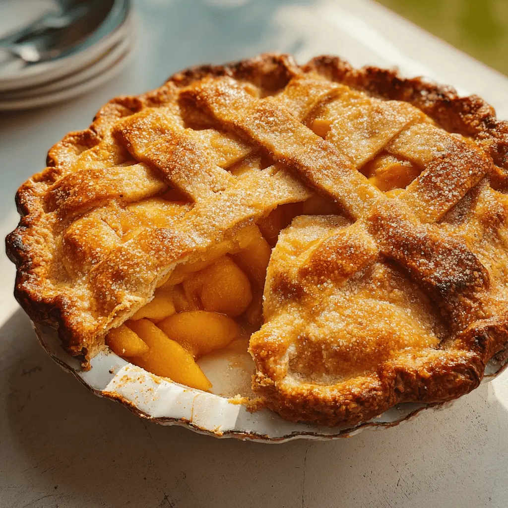 Easy Homemade Peach Pie Recipe
