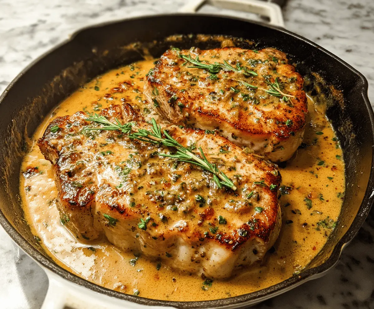 Easy Cheesy Boursin Pork Chops Recipe