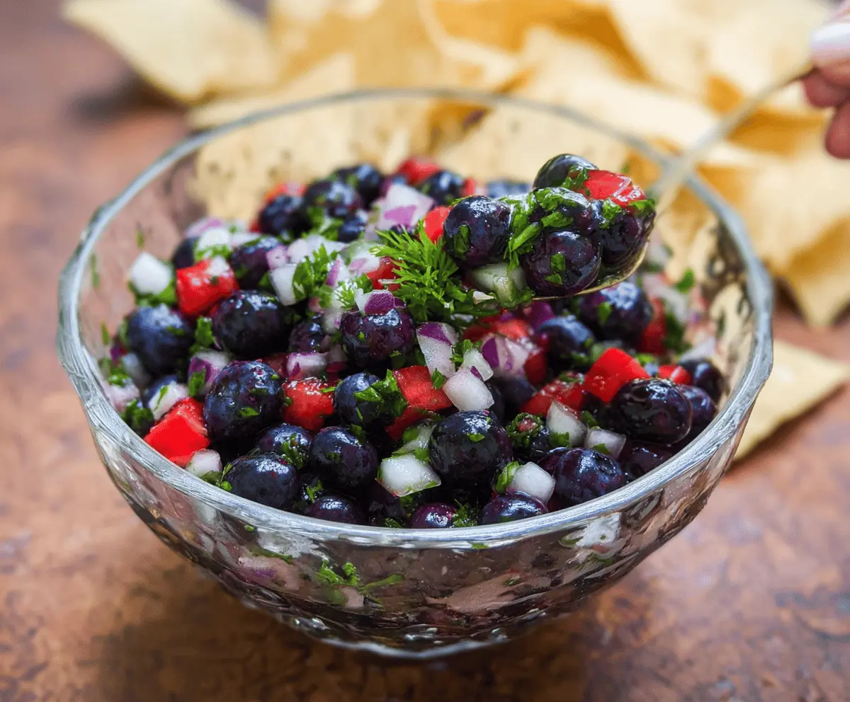 Easy Refreshing Blueberry Salsa Recipe