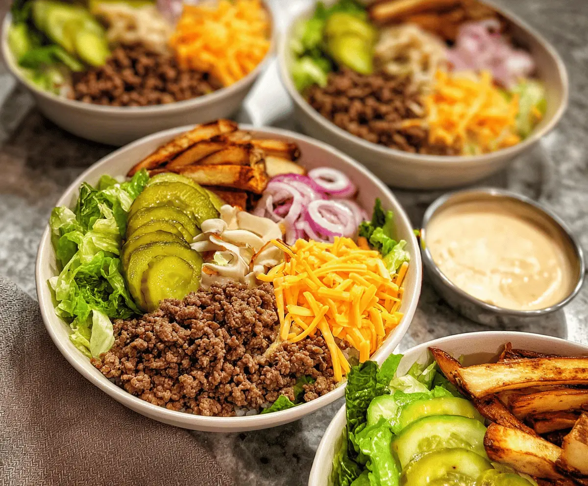 Easy Low-Carb Burger Bowls Recipe