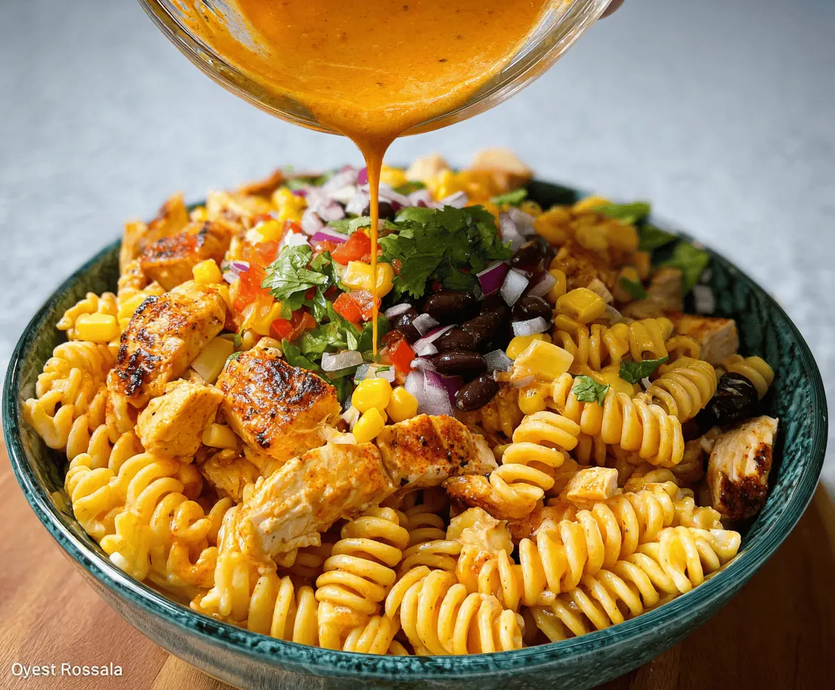 Easy Zesty Chicken Enchilada Pasta Salad Recipe
