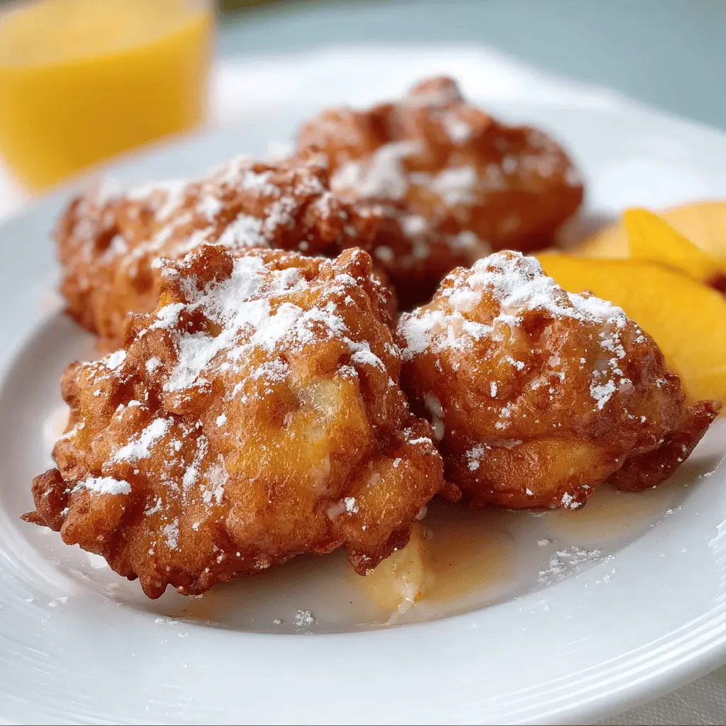 Easy Homemade Peach Fritters Recipe