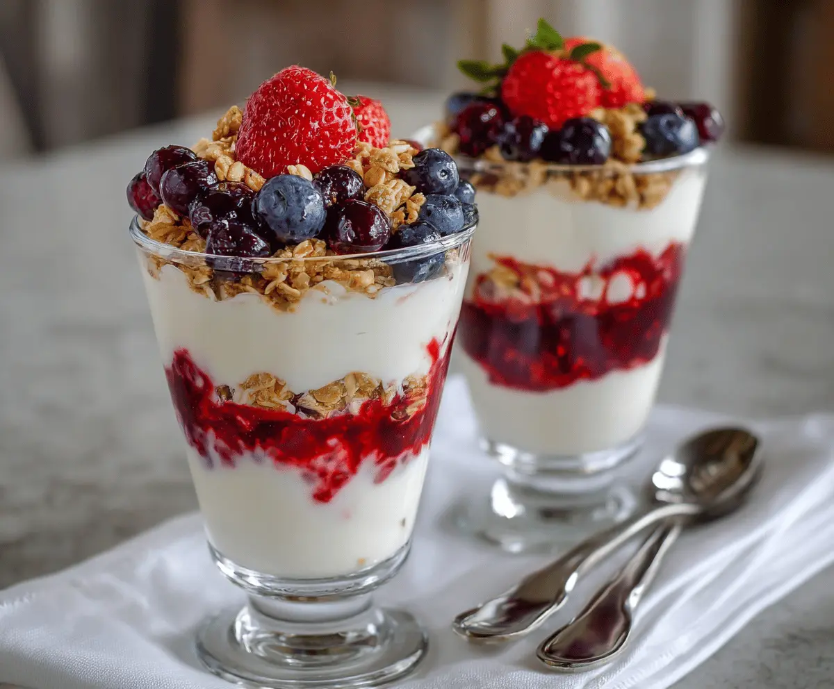 Healthy Greek Yogurt Parfaits