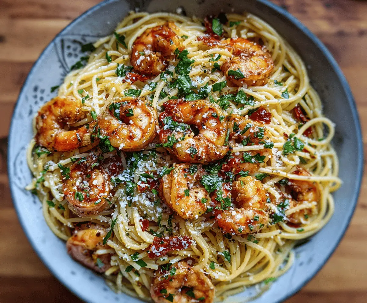 Garlic Butter Shrimp Pasta