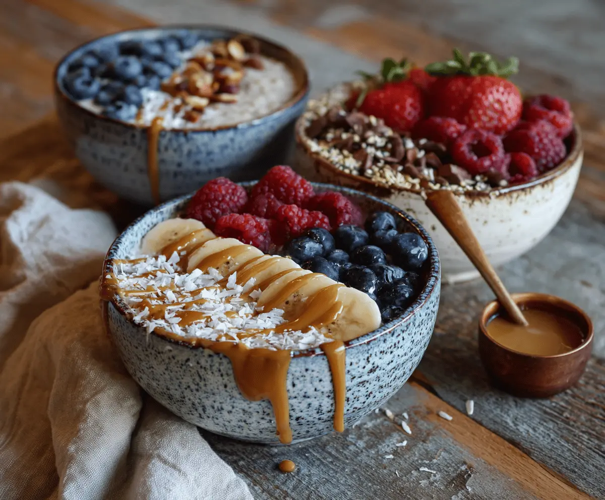 Quick Breakfast Oatmeal Bowls