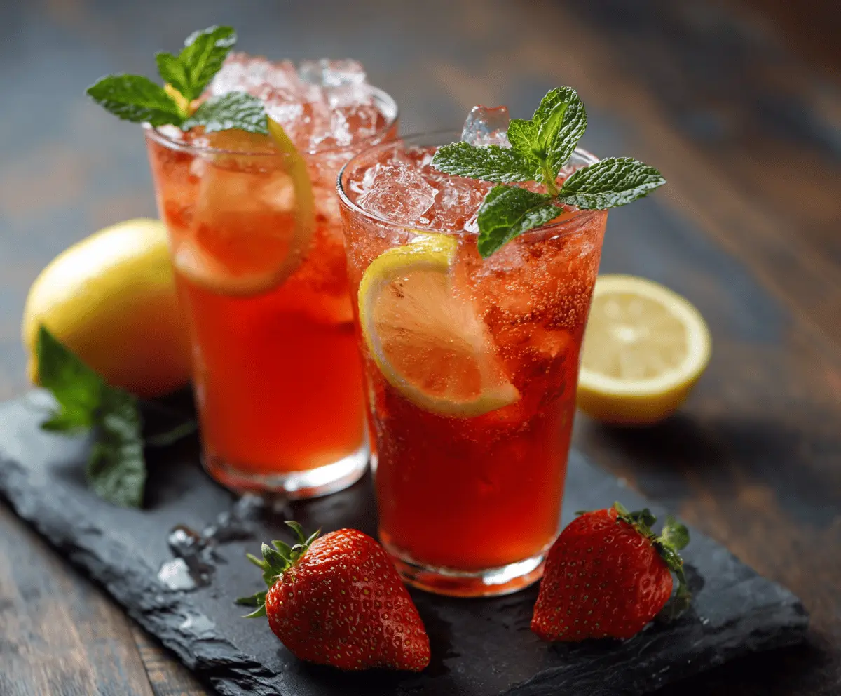 Strawberry Lemonade Iced Tea
