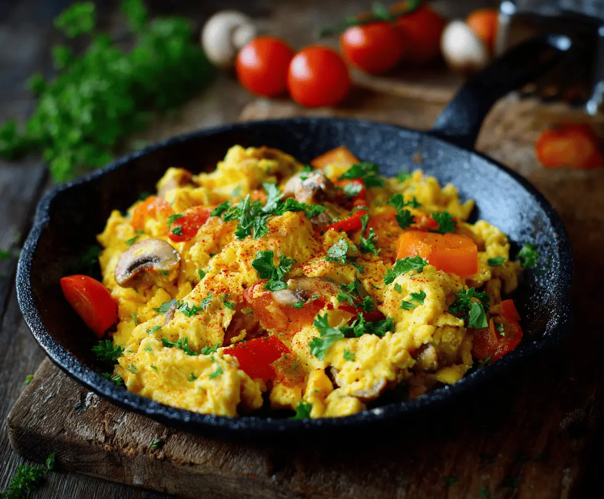 Scrambled Eggs with Veggies