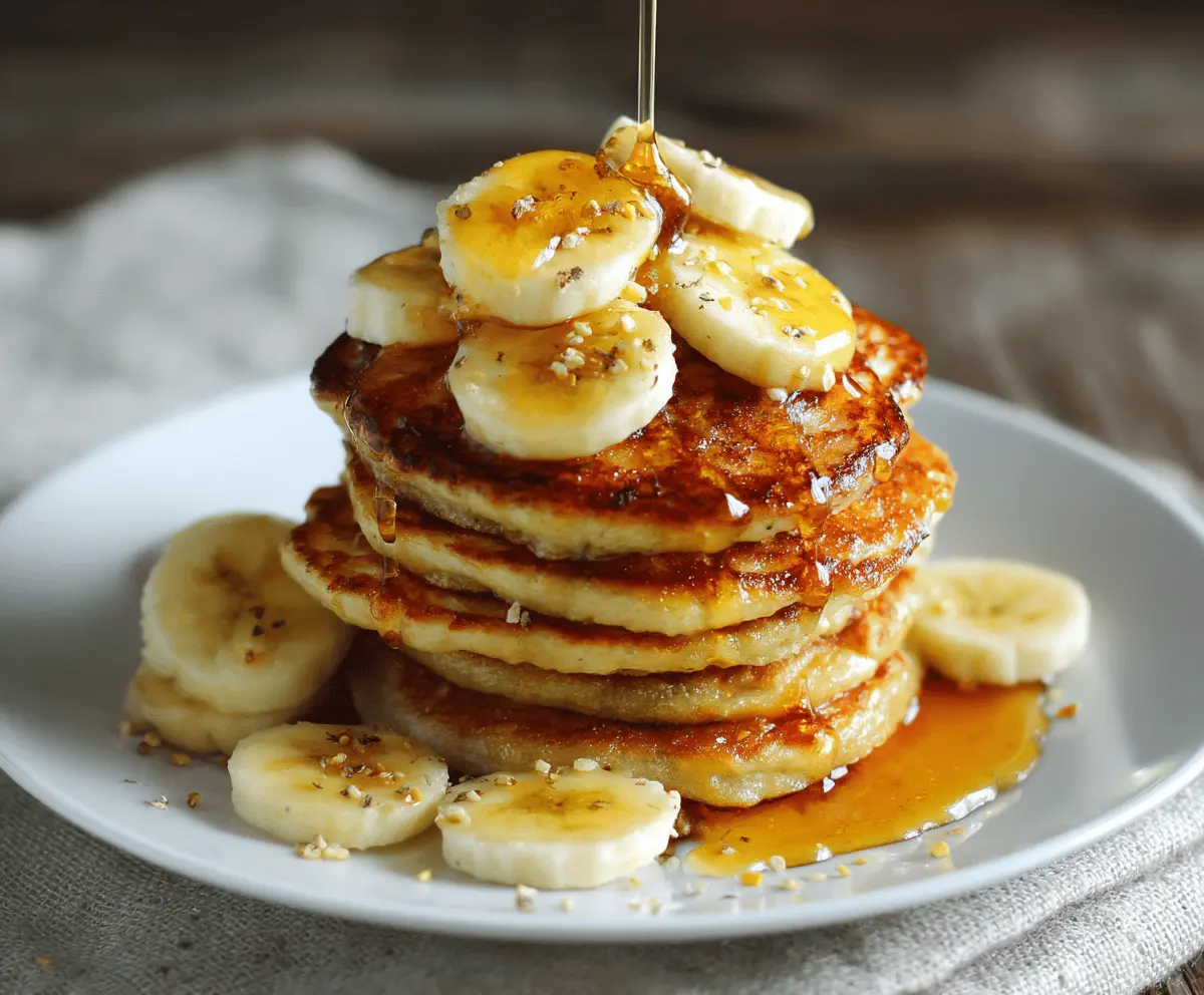Banana Pancakes with Honey