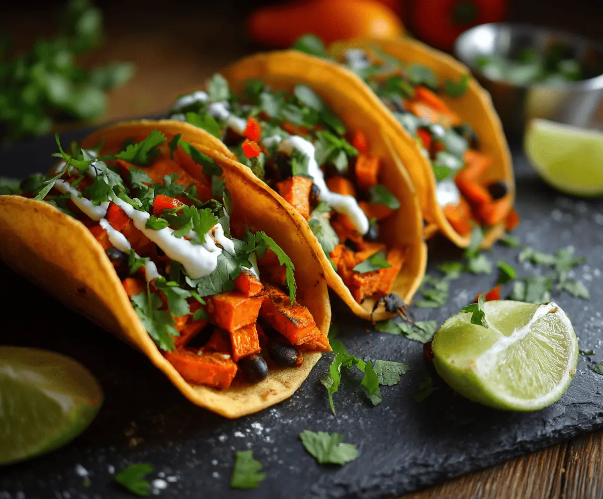 Sweet Potato and Black Bean Tacos
