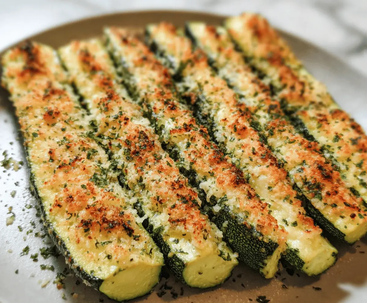Easy Baked Parmesan Zucchini Recipe