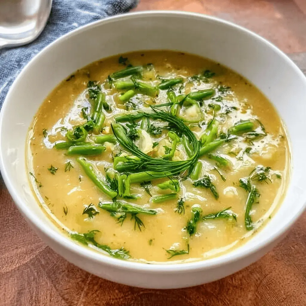 Creamy Potato Garlic Scape Soup Recipe
