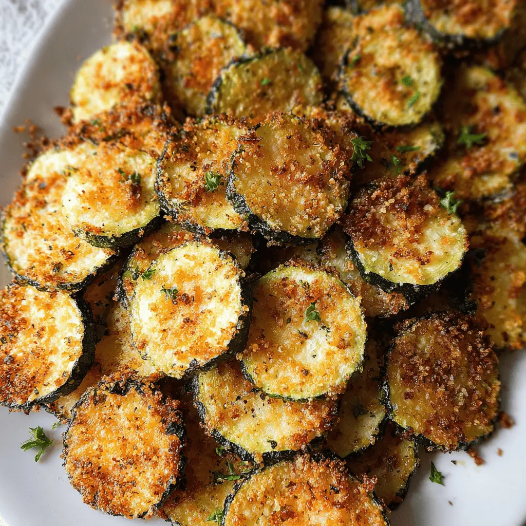 Healthy Crispy Baked Zucchini Chips Recipe