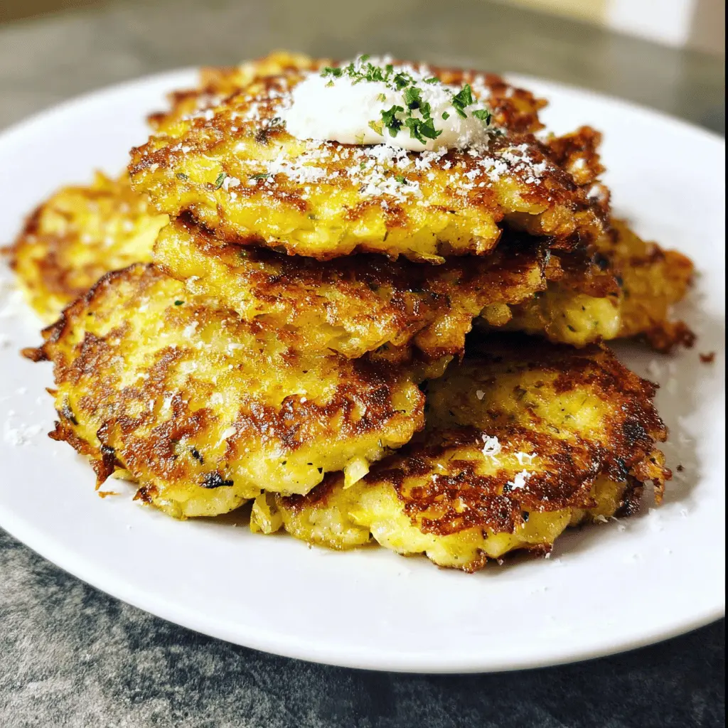 Crispy Parmesan Yellow Squash Fritters Recipe