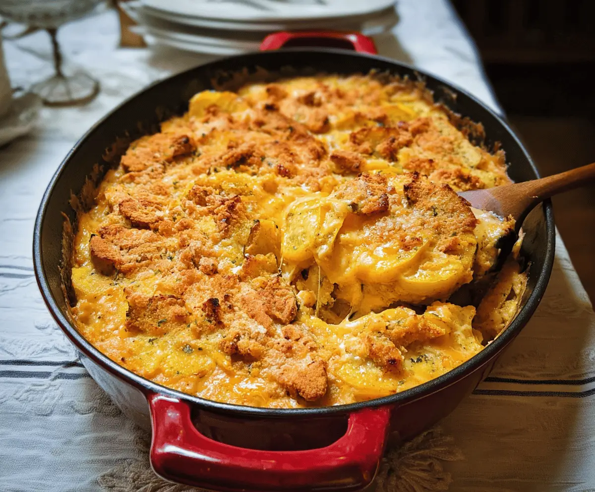 Cozy Southern Cheese Squash Casserole Recipe