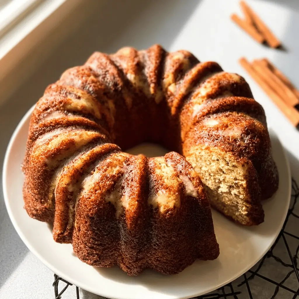 Moist Cinnamon Zucchini Bread Bundt Cake