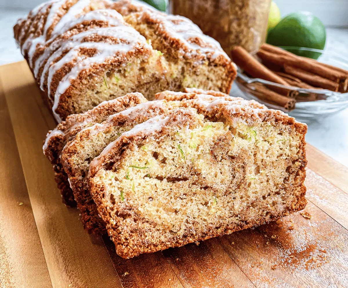 Easy Cinnamon Swirl Zucchini Bread Recipe