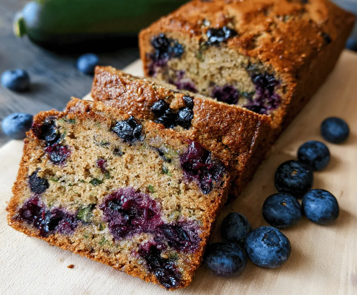Moist Blueberry Zucchini Bread Recipe