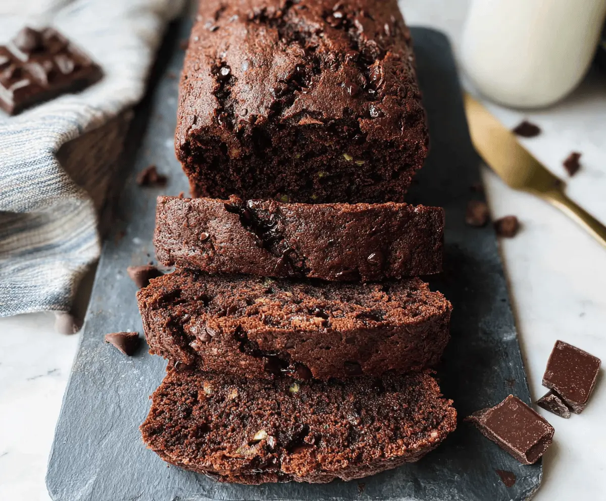 Healthy Chocolate Zucchini Bread Recipe
