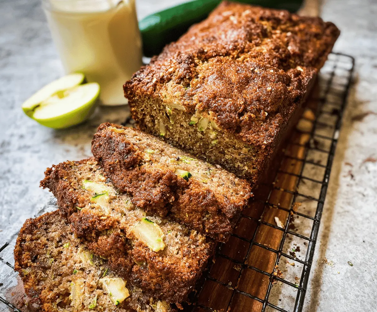 Moist Apple Zucchini Bread Recipe