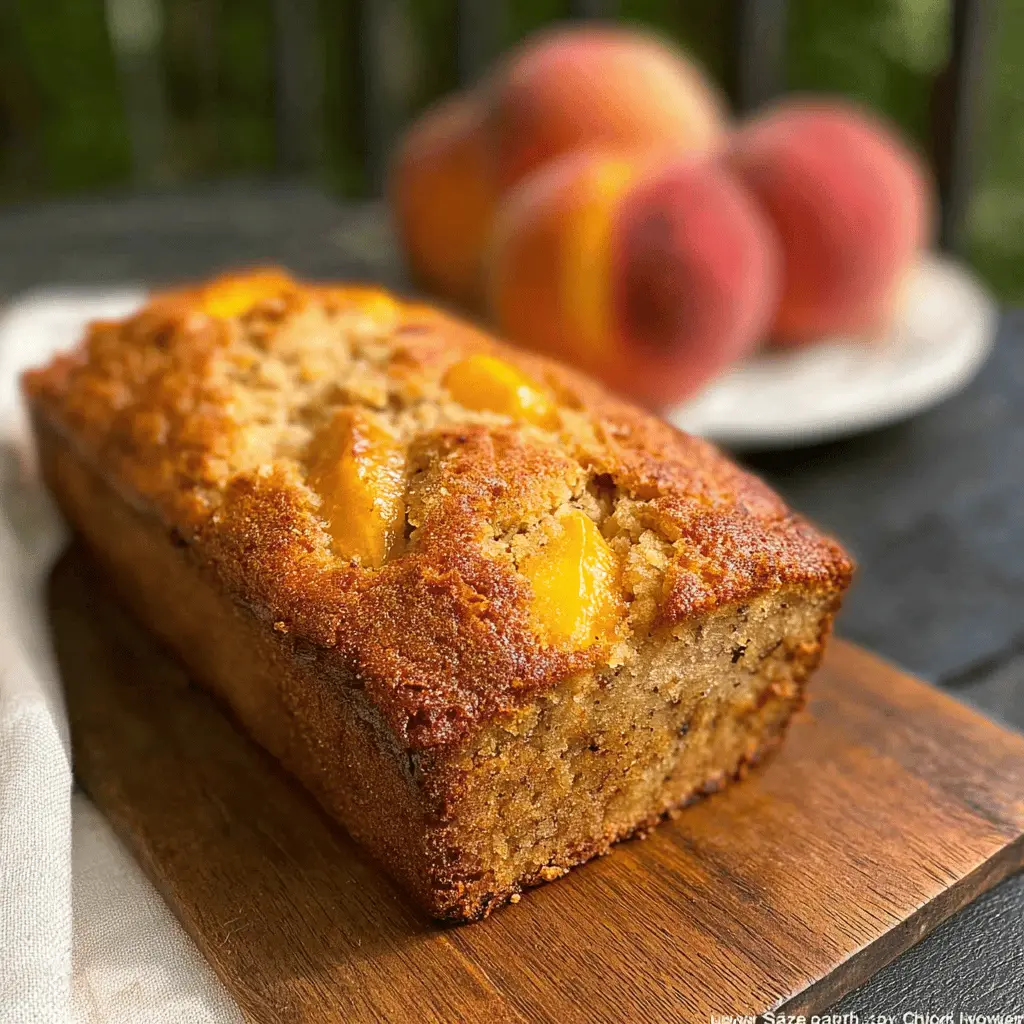 Moist Southern Peach Bread Recipe