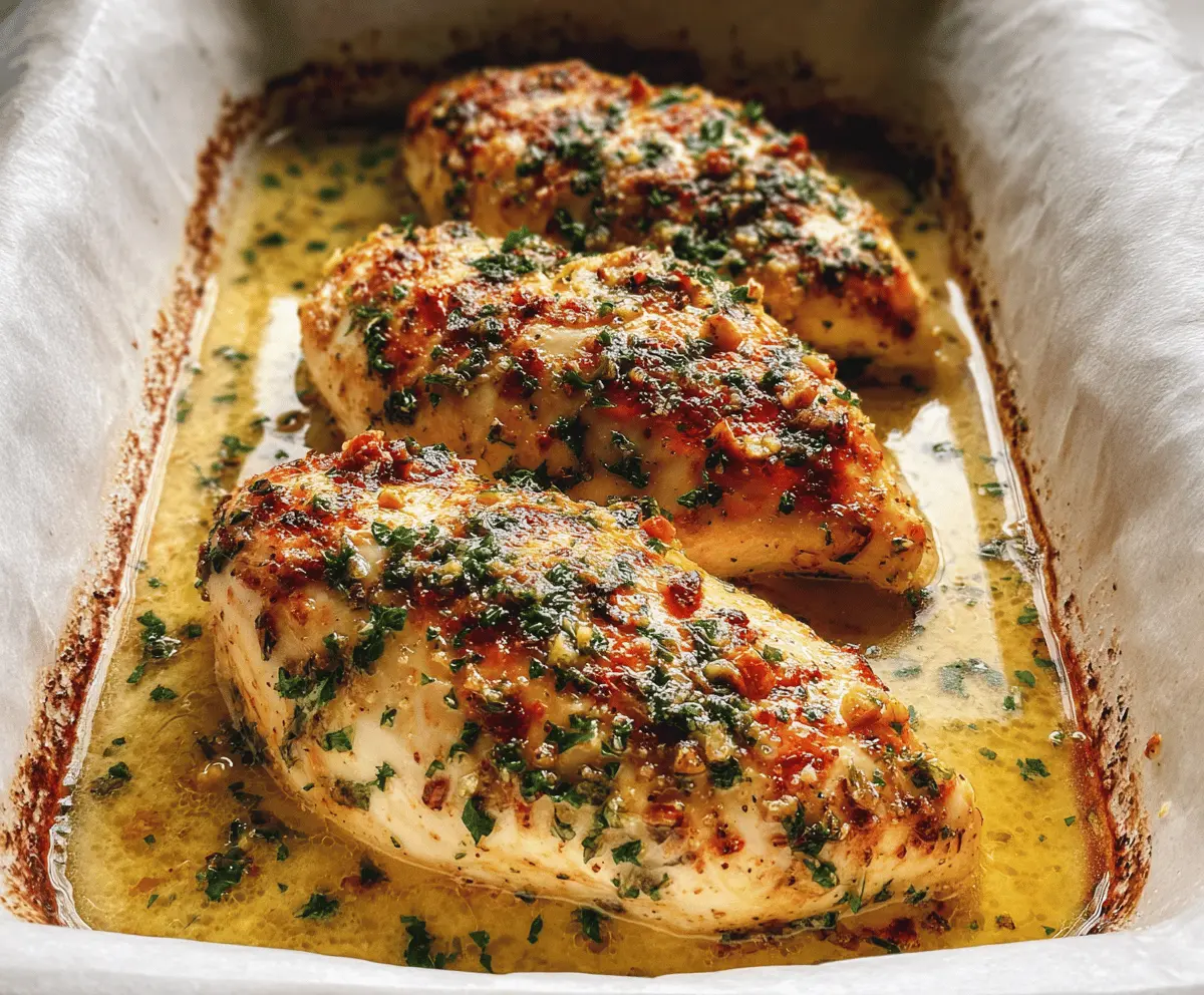 Easy Garlic Butter Baked Chicken Breast Recipe