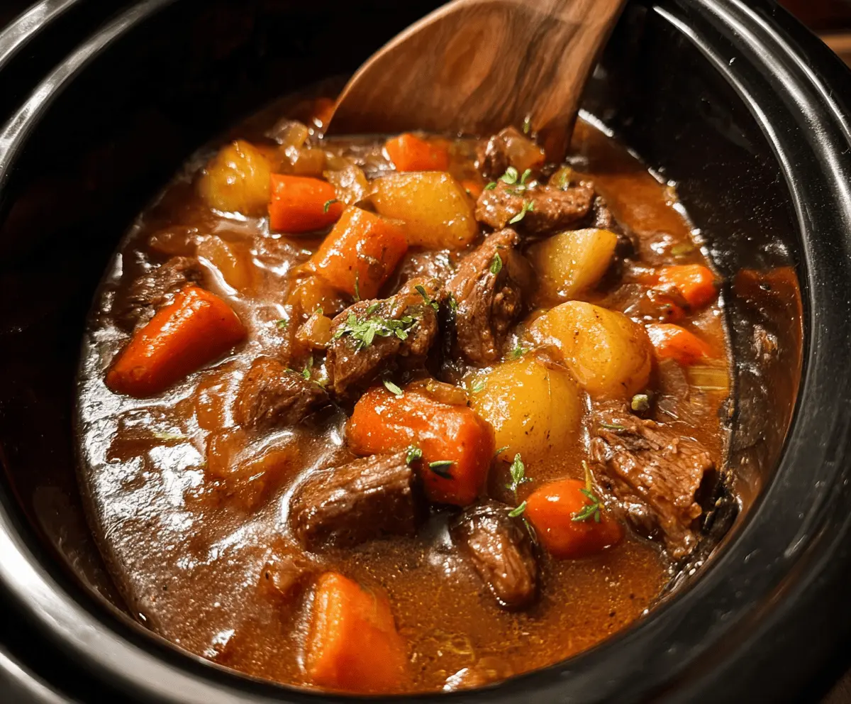 Hearty Crock Pot Beef Stew Recipe