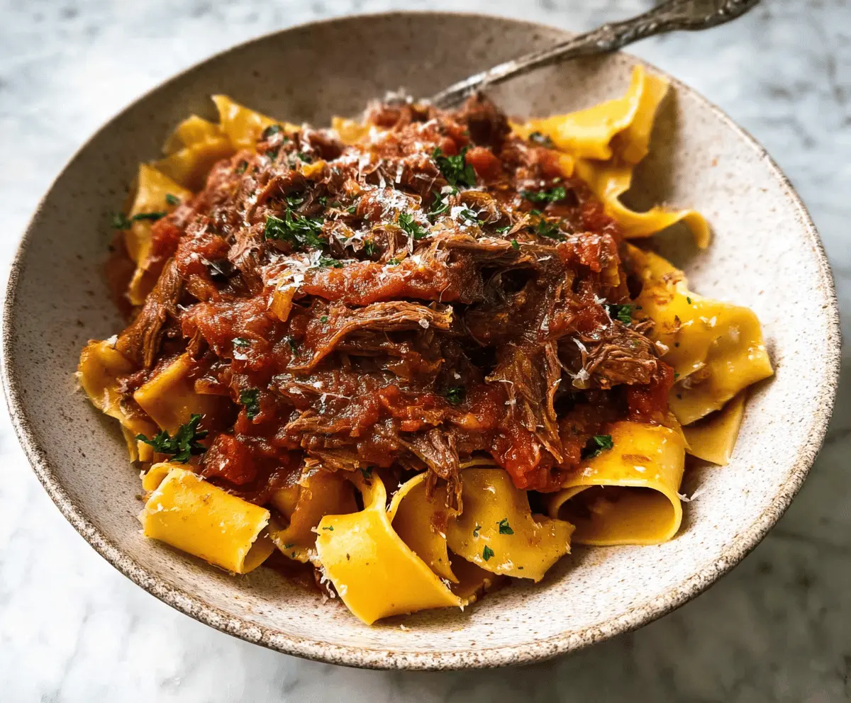 Easy Slow Cooker Beef Ragu Recipe for Dinner