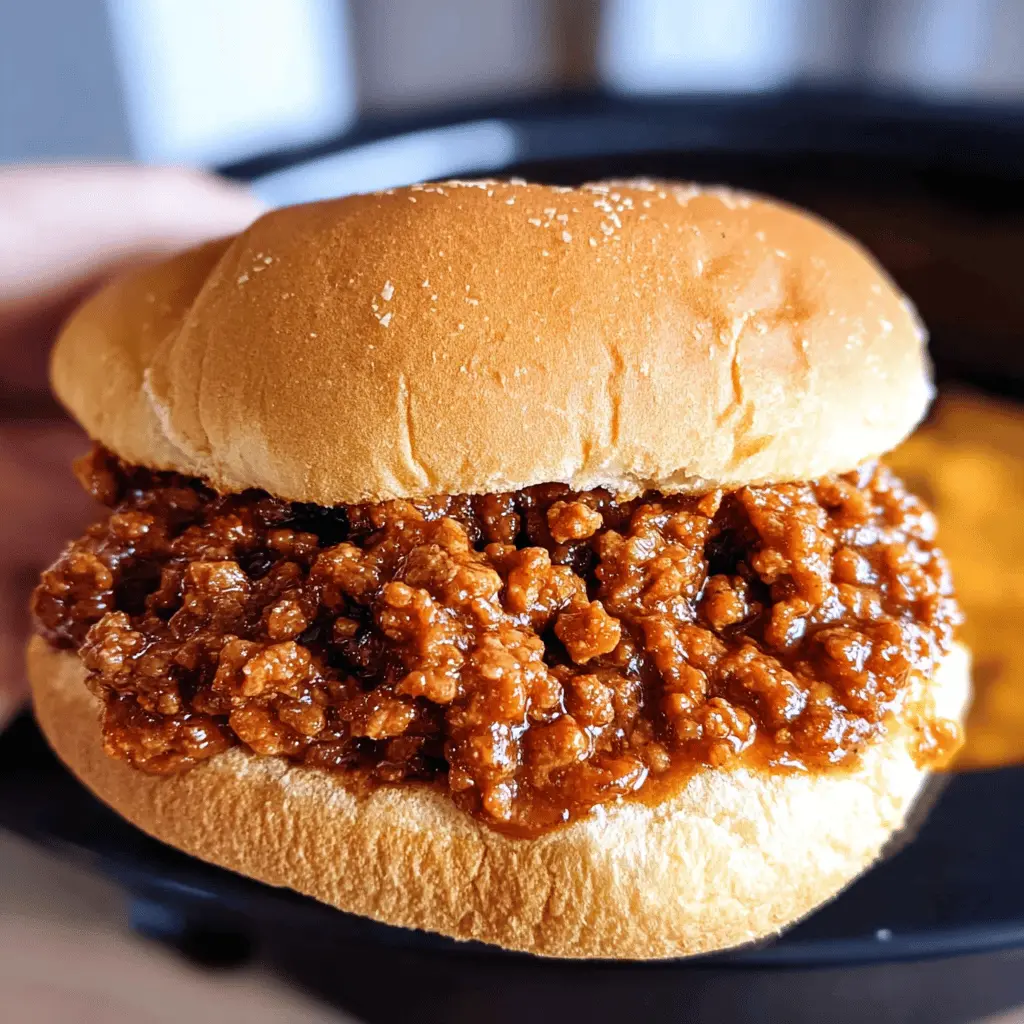 Easy Slow Cooker Sloppy Joes Recipe