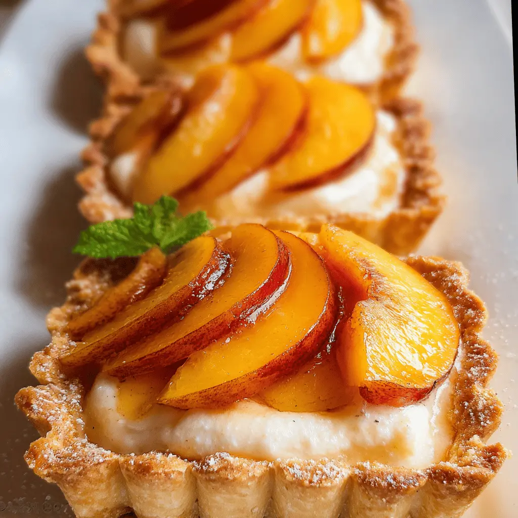 Mini Peach and Cream Cheese Tarts Recipe
